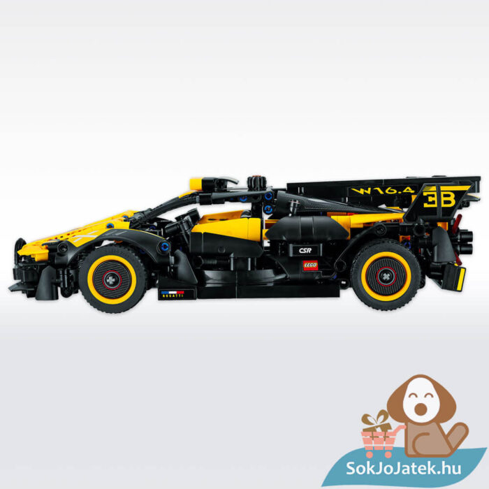 Bugatti Bolide versenyautó oldalról (Lego Technic 42151)