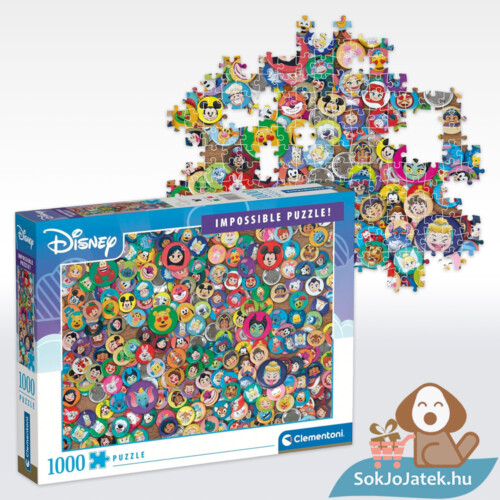 Disney, a lehetetlen puzzle, 1000 db (Clementoni Impossible 39830)