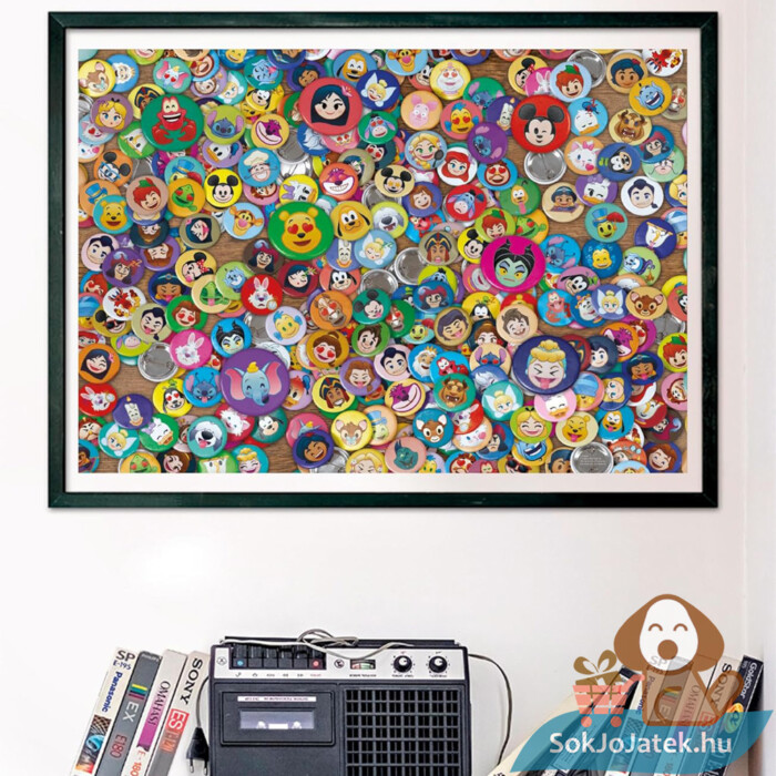 Disney, a lehetetlen puzzle a falon, 1000 db (Clementoni Impossible 39830)
