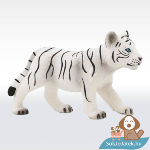 Fehér tigriskölyök, álló gumírozott figura (Mojo, Animal Planet)