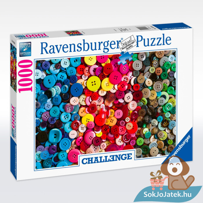 Gombok puzzle doboza, 1000 db-os (Ravensburger Challenge 16563)
