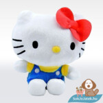 Hello Kitty plüss cica kék ruhában (14 cm)