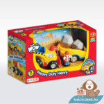 Henry, a lendkerekes kőszállító buldózer, utánfutóval (Wow Toys)