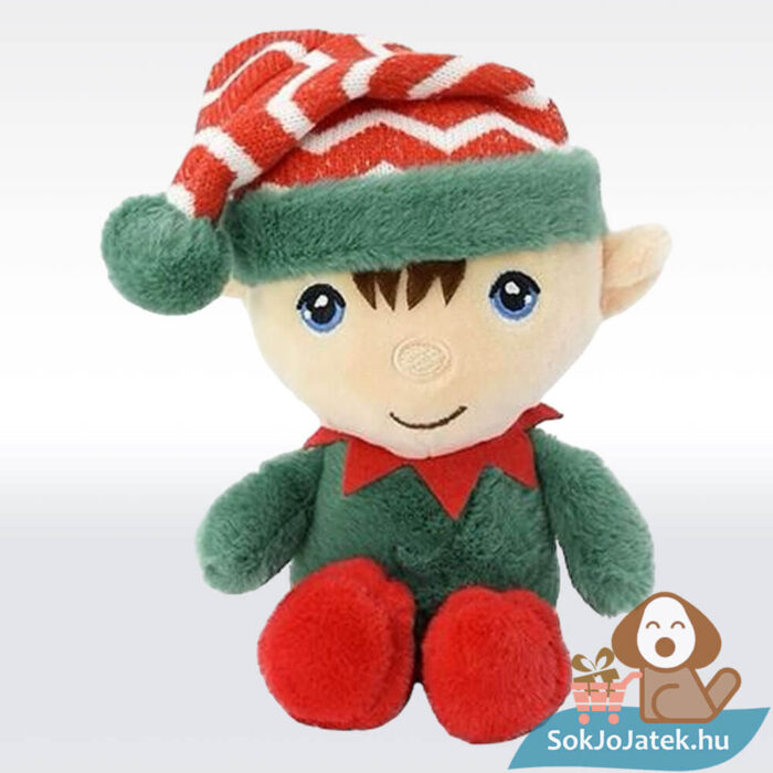 Klasszikus karácsonyi manó plüssfigura, 15 cm (Keel Toys)