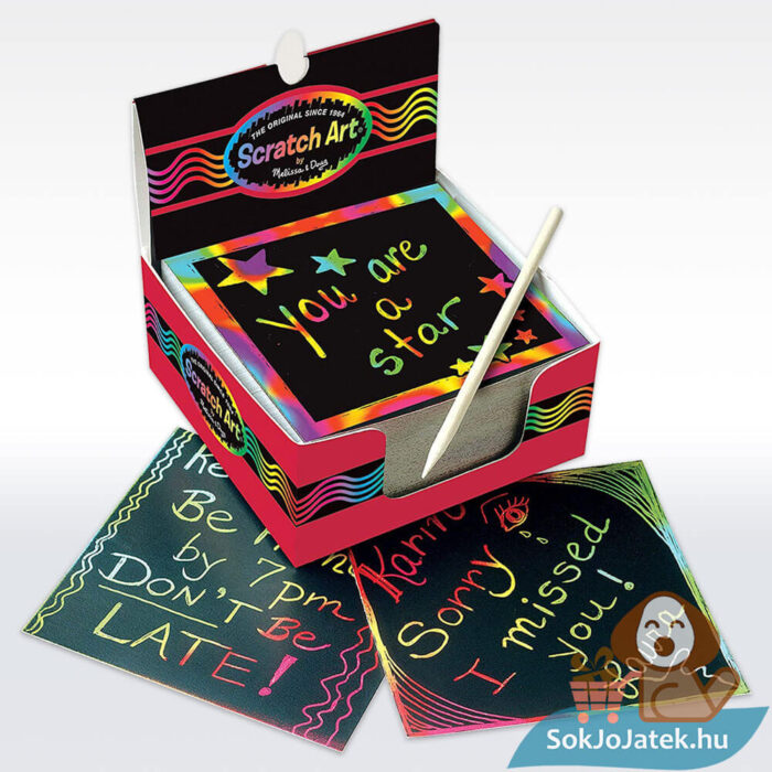 Kreatív Játék: Képkarc jegyzettömb, 125 db (Melissa & Doug)