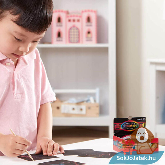 Kreatív Játék: Képkarc jegyzettömb gyerekeknek, 125 db (Melissa & Doug)