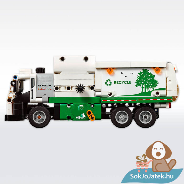 Mack LR elektromos kukásautó balról (Lego Technic 42167)
