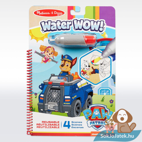 Mancs Őrjárat (Chase): Rajzolás vízzel kreatív rajzoló szett (Melissa & Doug Water Wow)