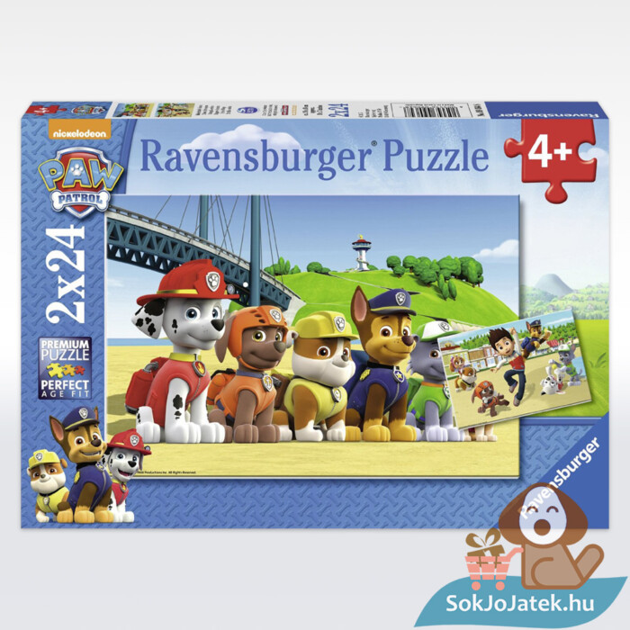 Mancs Őrjárat kirakó doboza, 2x24 darabos (Ravensburger 09064)