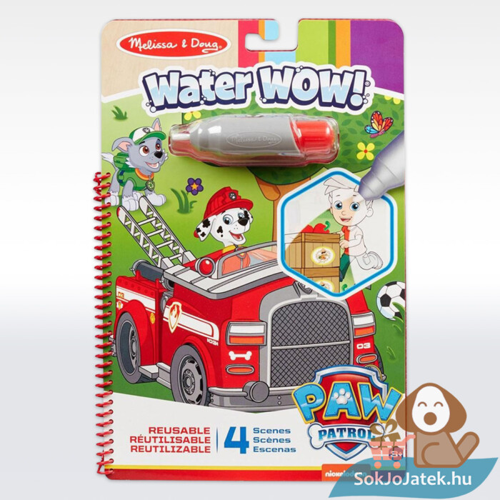 Mancs Őrjárat: Marshall rajzolás vízzel kreatív rajzoló szett (Melissa & Doug Water Wow)
