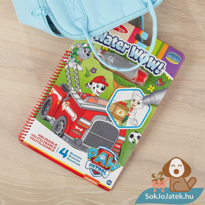 Mancs Őrjárat: Marshall rajzolás vízzel kreatív rajzoló szett úti játék (Melissa & Doug Water Wow)