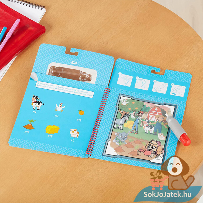 Mancs Őrjárat: Skye rajzolás vízzel kreatív rajzoló szett, játék közben (Melissa & Doug Water Wow)