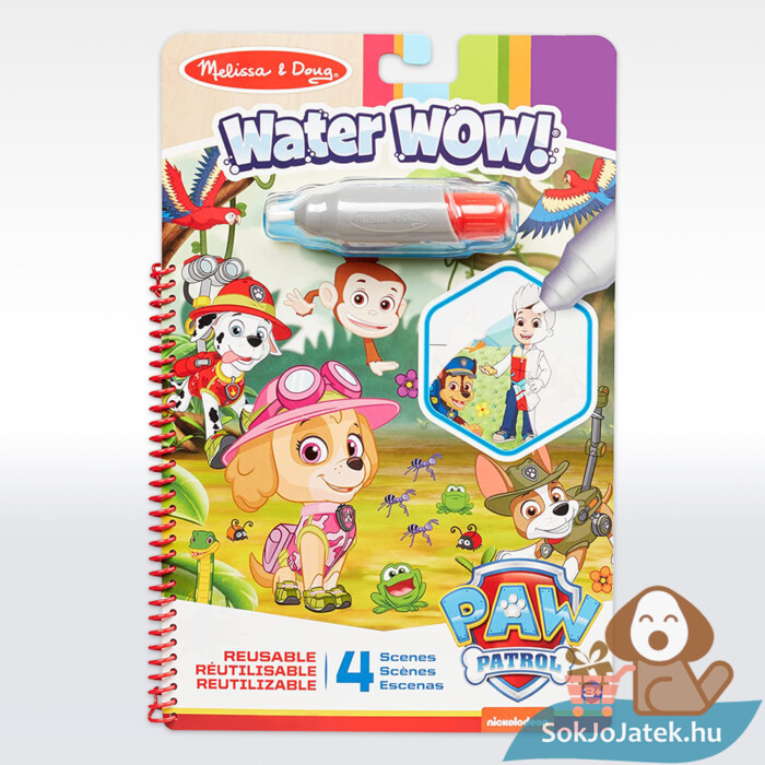 Mancs Őrjárat: Skye rajzolás vízzel kreatív rajzoló szett (Melissa & Doug Water Wow)