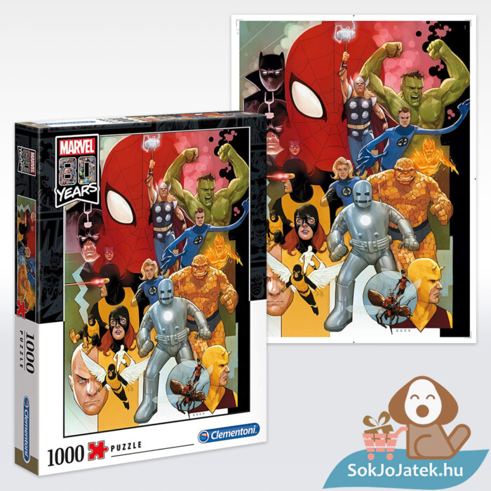 Marvel puzzle: 80 éves jubíleum, 1000 db (Clementoni 39534)