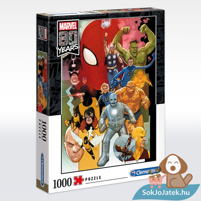 Marvel puzzle: 80 éves jubíleum doboza, 1000 db (Clementoni 39534)