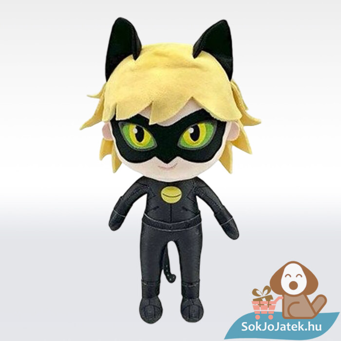 Miraculous: Feketemacska plüssfigura, 30 (cm)
