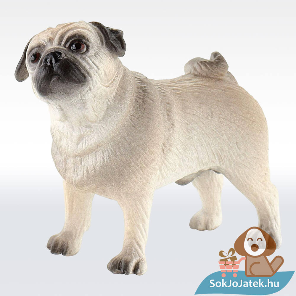 Percy, a mopsz kutya gumírozott figura (Bullyland 65425)