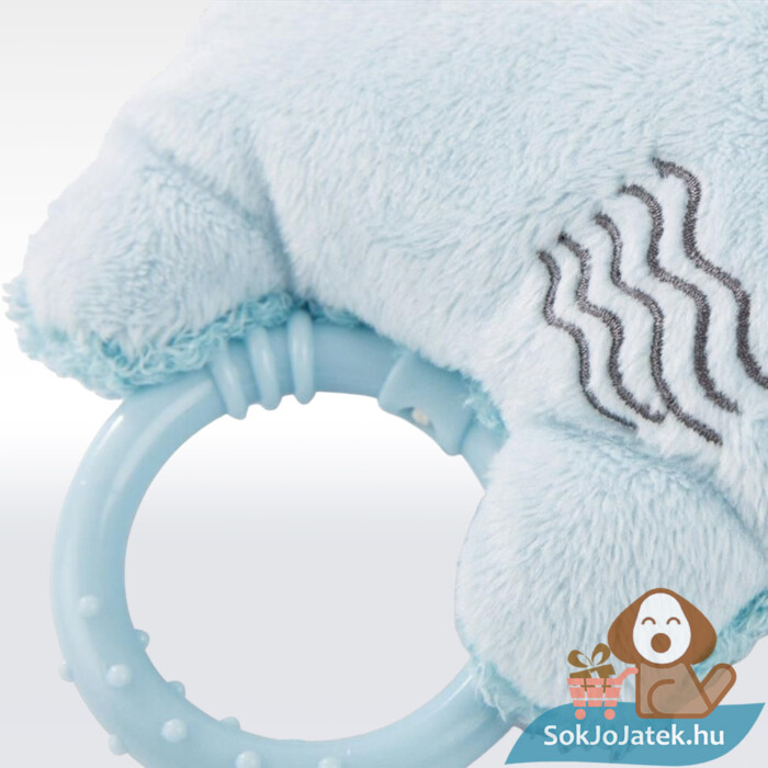 My First Nici: Manuffi zenélő plüss kék orrszarvú rágókája (20 cm, Wombitombi 46579)