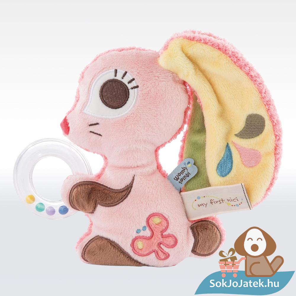 My First Nici: Wombitombi plüss csörgő hopsali nyuszi (18 cm)