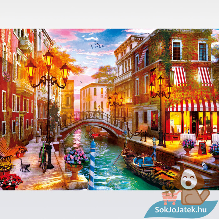 Naplemente Velencében puzzle képe, 500 db (Clementoni 35063)