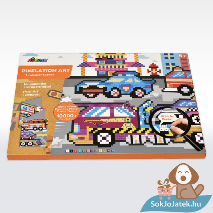 Pixel technika: Közlekedés doboza fektetve (Avenir)