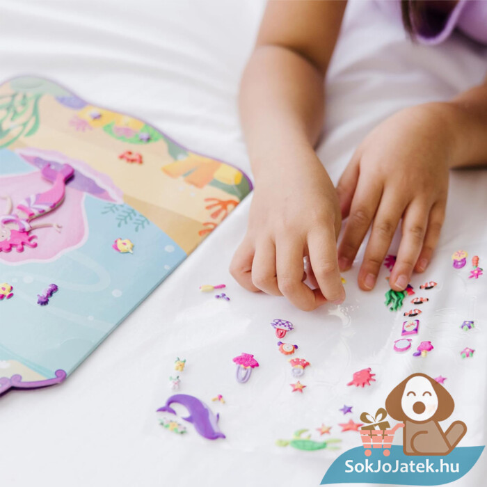 Pufi matrica: Hableány kreatív játék, játék közben (Melissa & Doug 9413)
