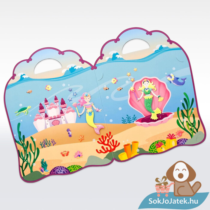 Pufi matrica: Hableány kreatív játék kinyitva (Melissa & Doug 9413)