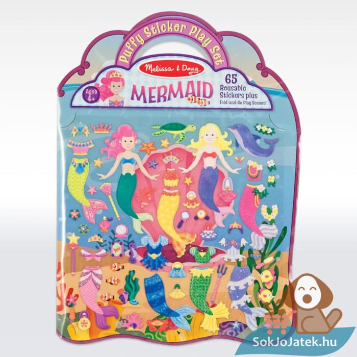 Pufi matrica: Hableány kreatív játék (Melissa & Doug 9413)