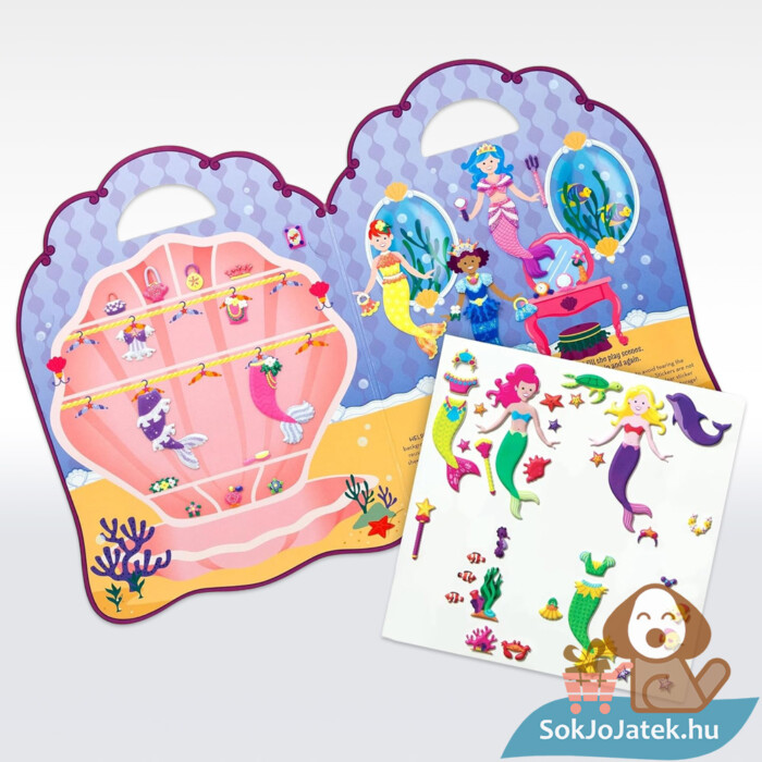 Pufi matrica: Hableány kreatív játék tartalma (Melissa & Doug 9413)