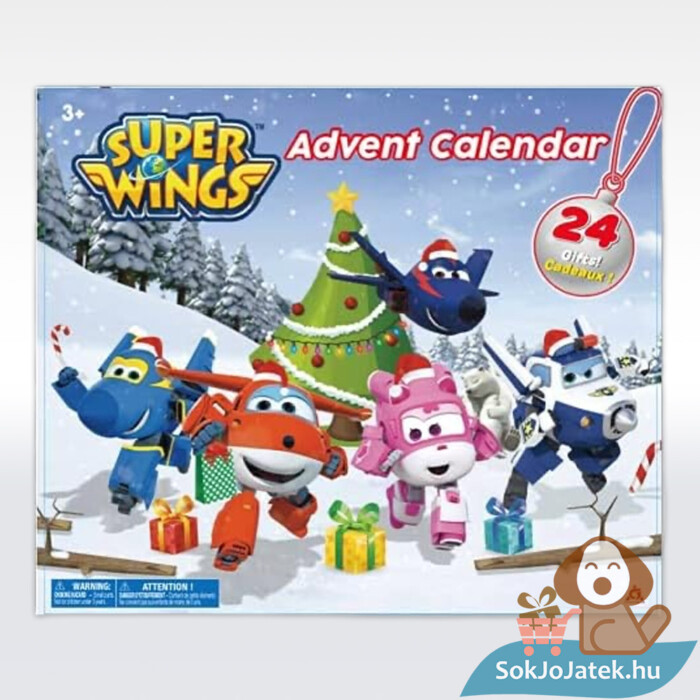 Super Wings: Adventi Kalendárium, 24 db figurával előről