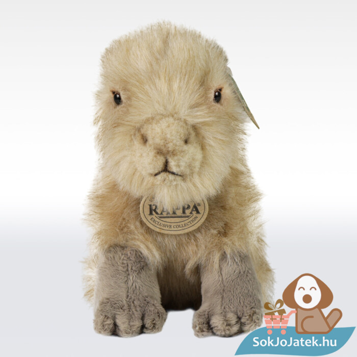 Ülő Vízidisznó (Capybara) plüssfigura előről, 18 cm (Rappa)