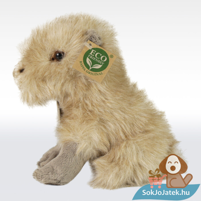 Ülő Vízidisznó (Capybara) plüssfigura oldalról, 18 cm (Rappa)