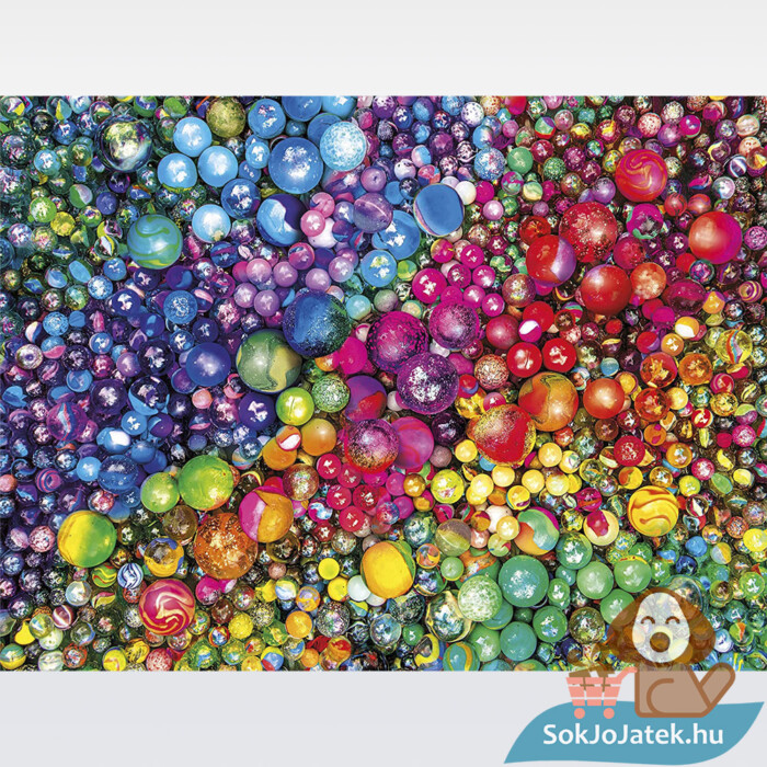 Üveggolyók (Marbles) puzzle képe, 1000 db (Clementoni ColorBoom Collection 39650)
