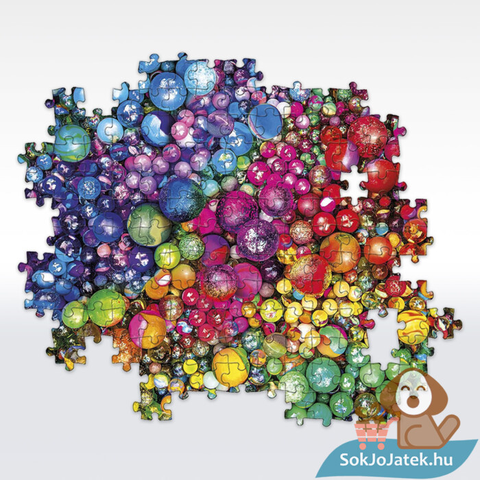 Üveggolyók (Marbles) puzzle részlete, 1000 db (Clementoni ColorBoom Collection 39650)