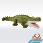 Átölelhető, élethű plüss krokodil nyitott szájjal (51 cm)
