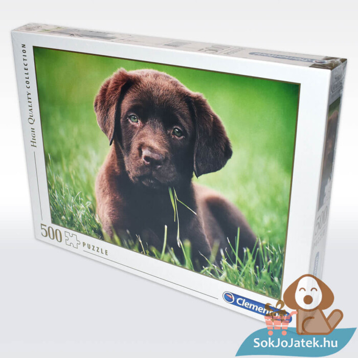 Csoki színű barna kutyás puzzle balról, 500 db (Clementoni 35072)