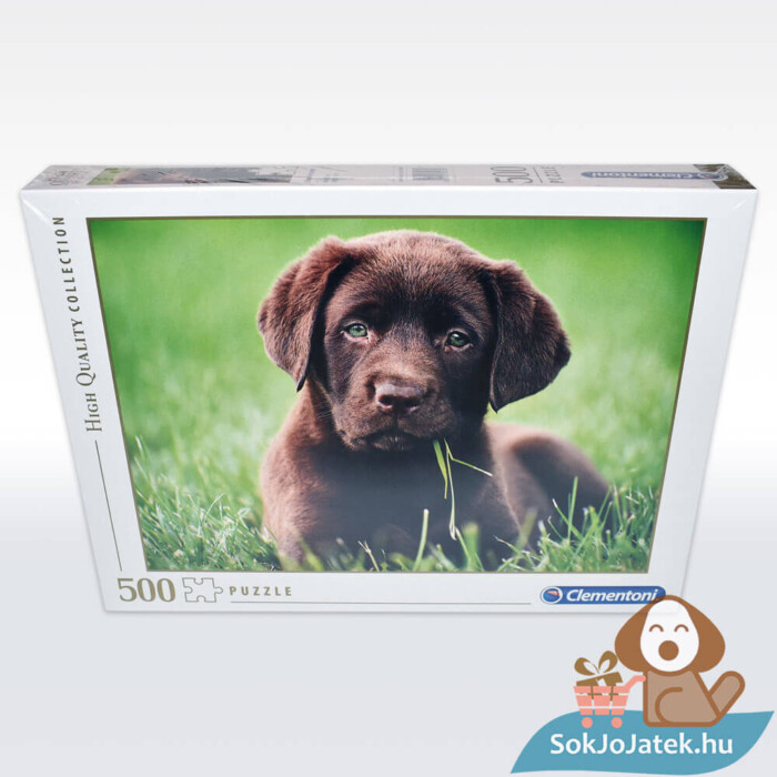Csoki színű barna kutyás puzzle előről, 500 db (Clementoni 35072)