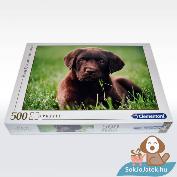 Csoki színű barna kutyás puzzle fektetve, 500 db (Clementoni 35072)