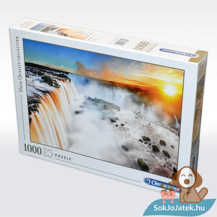 Iguazu vízesés puzzle doboza balról, 1000 db (Clementoni 39385)