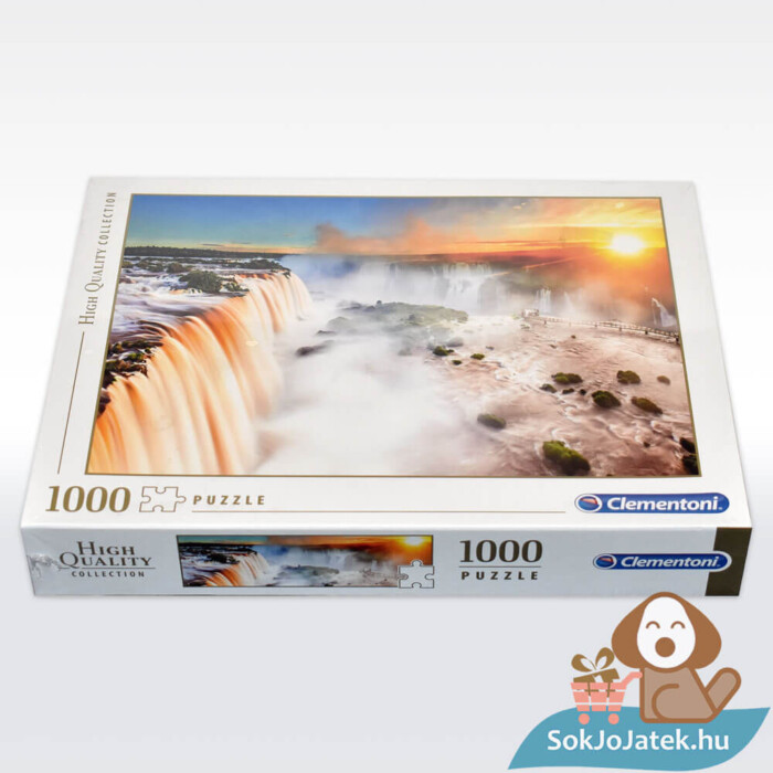 Iguazu vízesés puzzle doboza fektetve, 1000 db (Clementoni 39385)