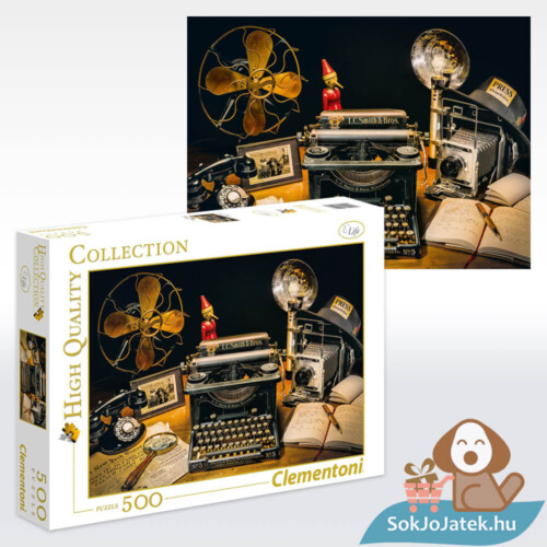 Írógép puzzle, 500 db (Clementoni 35040)