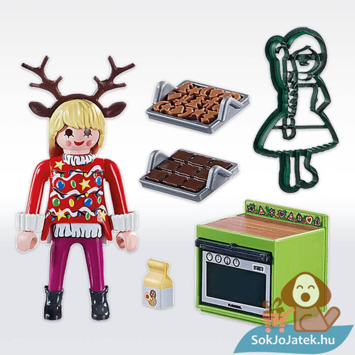 Karácsonyi pékség, ajándék sütemény kiszúróval (Playmobil 70877) tartalma