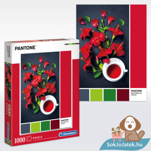 Pantone 186: Hibiszkusz tea puzzle, 1000 db (Clementoni 39494)