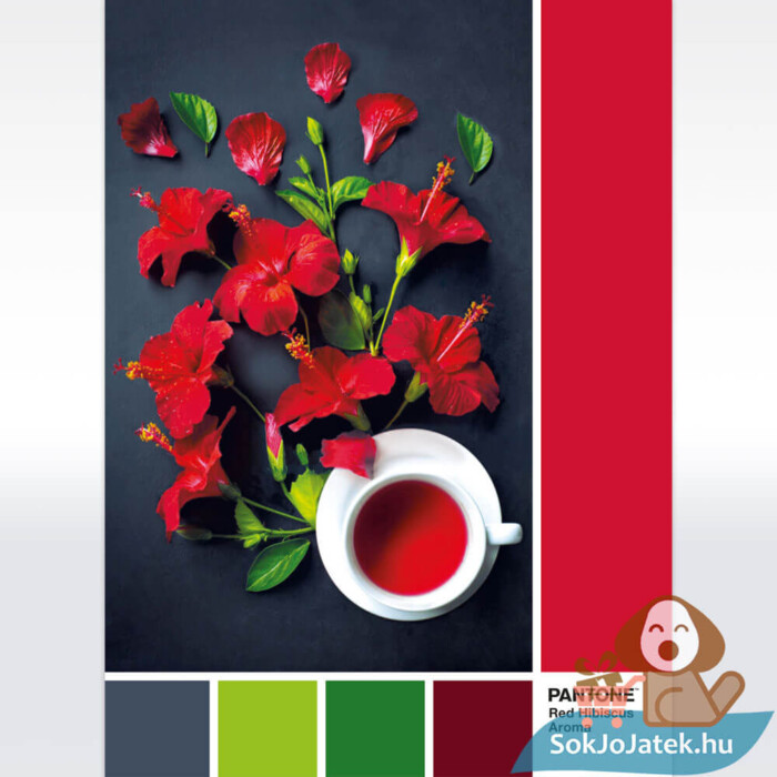 Pantone 186: Hibiszkusz tea puzzle képe, 1000 db (Clementoni 39494)