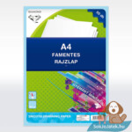 A4-es 50 db-os rajzlaptömb, famentes