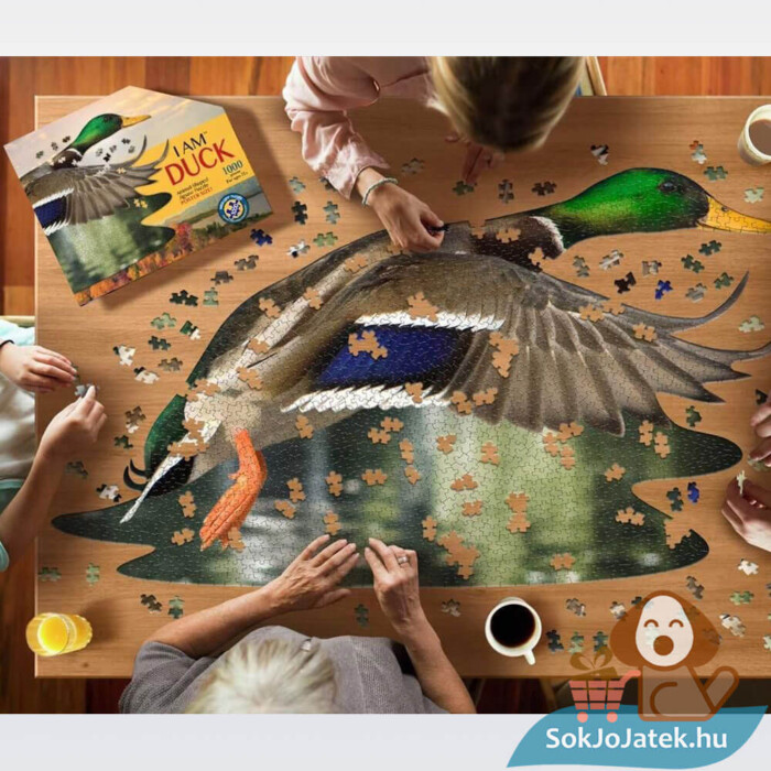 Vadkacsa forma puzzle, játék közben, 1000 db (Wow Toys 7001)
