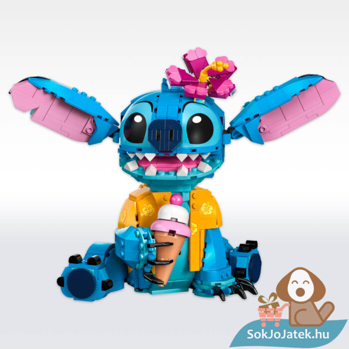 Lilo és Stitch: Stitch Lego, 20 cm-es, 730 darabos elkészítve (Disney Classic 43249)