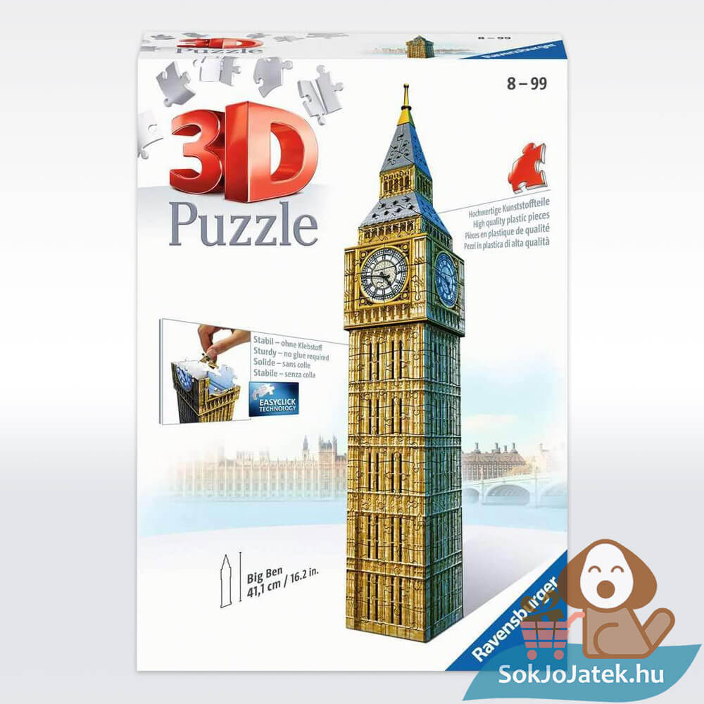 Big Ben, London, 216 db-os 3D puzzle (Ravensburger 12554)