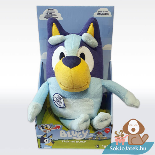 Bluey: Magyarul beszélő Bluey plüss (33 cm)
