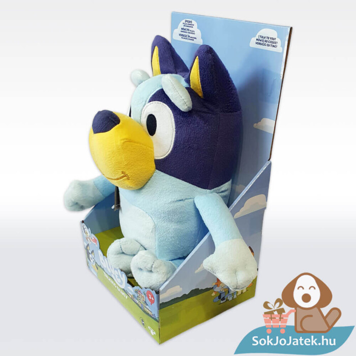 Bluey: Magyarul beszélő Bluey plüss balról (33 cm)